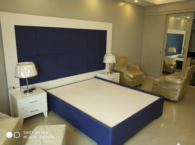 Hotel headboards and bed upholstery