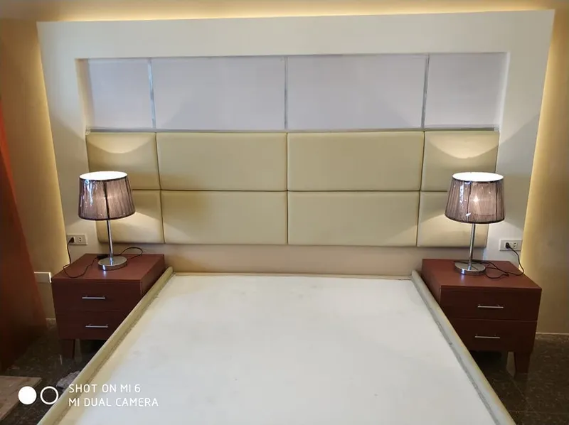 Hotel headboards and bed upholstery